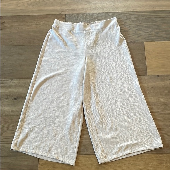 Adrianna Papell Textured Crepe Wide Leg Culotte
Pull On Crop Pants Size Large - Picture 3 of 10